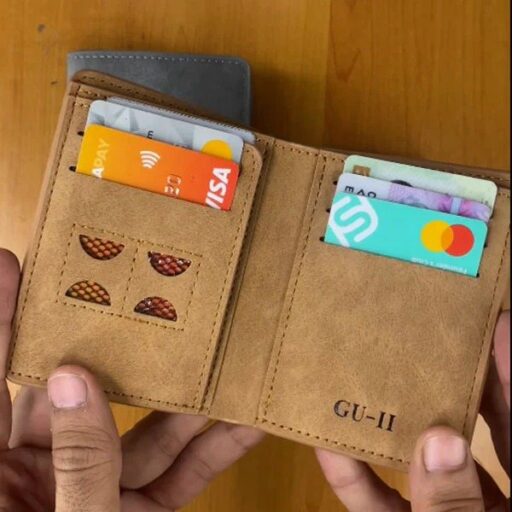Short Leather Wallet - For Mens